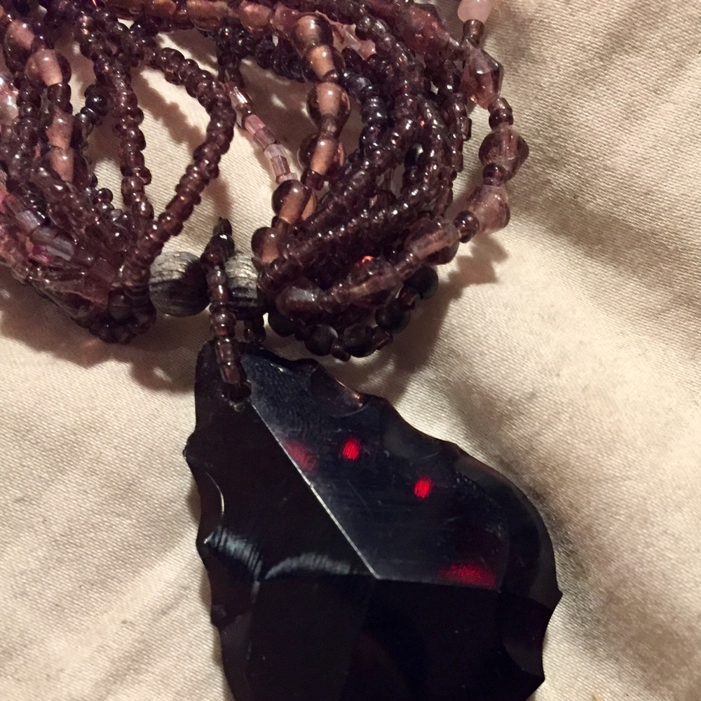 One of a kind vintage amethyst necklace